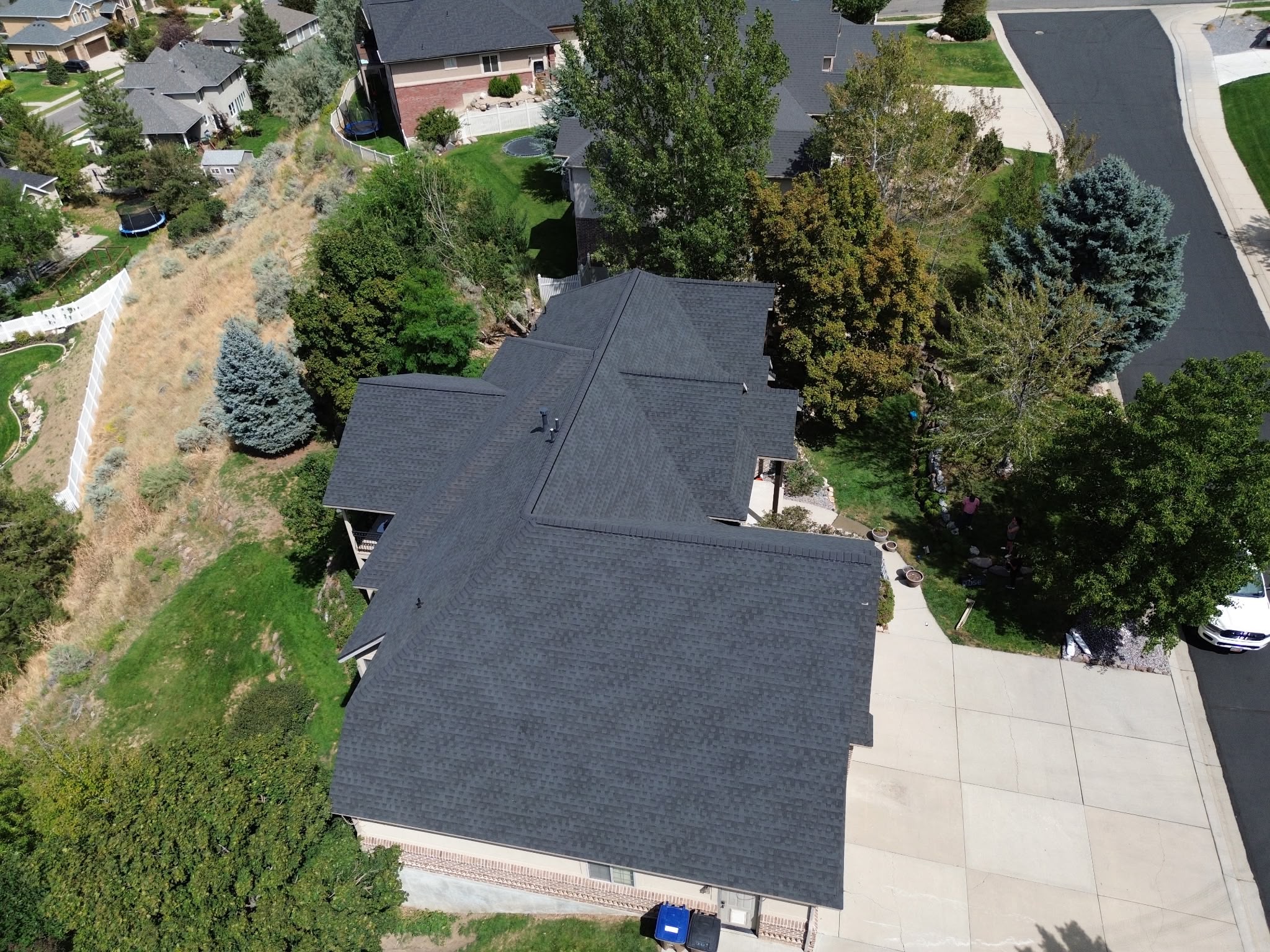 Completed roof project