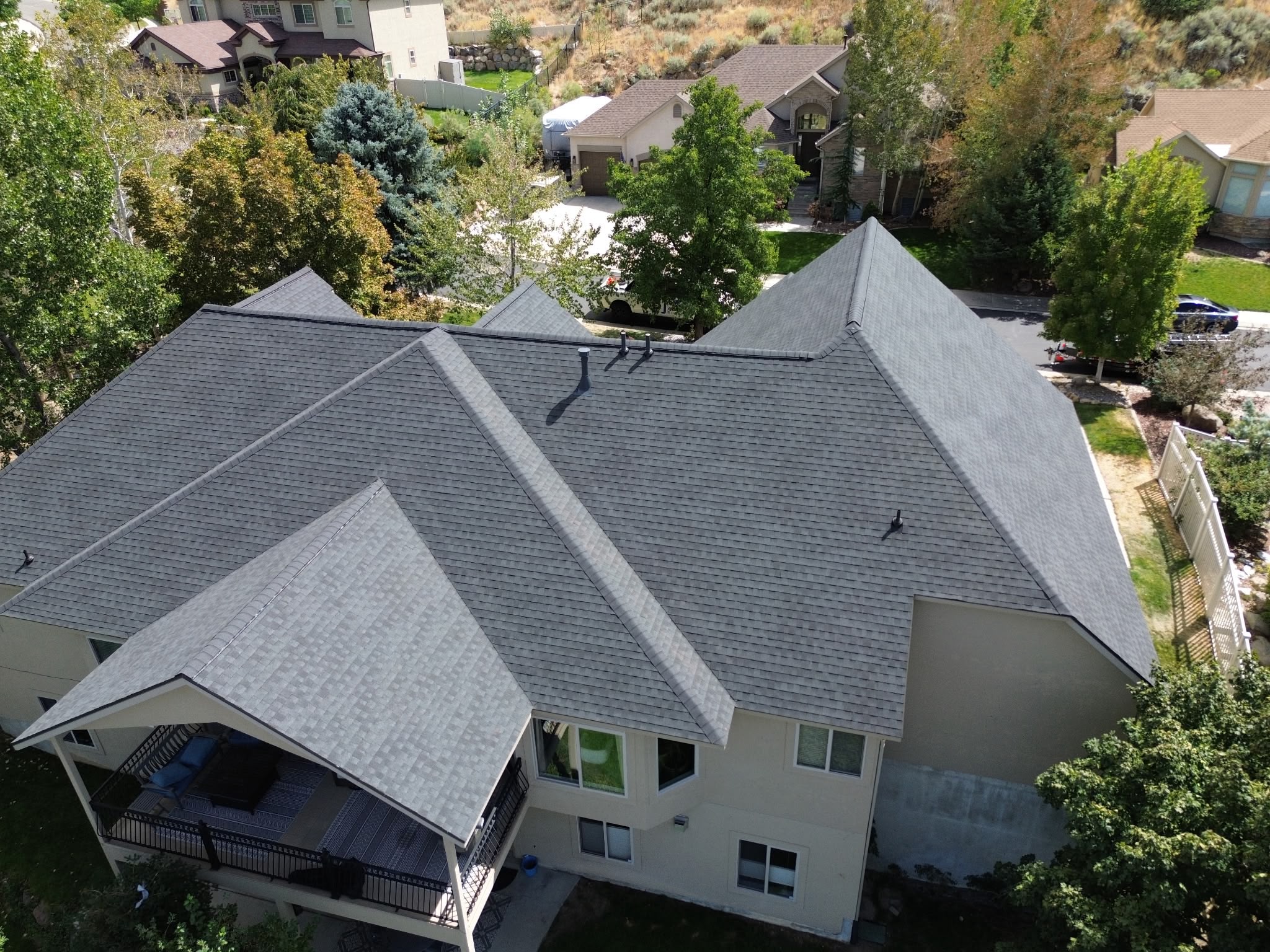 Completed roof project